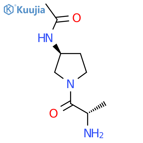 N-[(S)-1-((S)-2-Amino-propionyl)-pyrrolidin-3-yl]-acetamide structure