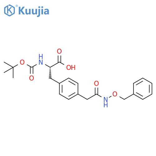 DL-Phenylalanine,N-[(1,1-dimethylethoxy)carbonyl]-4-[2-oxo-2-[(phenylmethoxy)amino]ethyl]- structure
