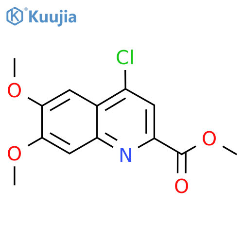 Methyl 4-chloro-6,7-dimethoxyquinoline-2-carboxylate structure