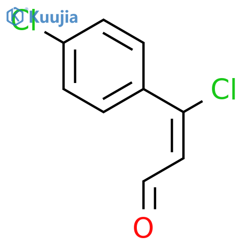 (2Z)-3-chloro-3-(4-chlorophenyl)prop-2-enal structure