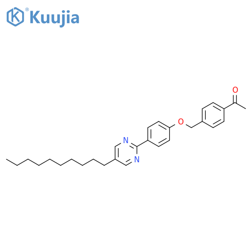 Ethanone, 1-[4-[[4-(5-decyl-2-pyrimidinyl)phenoxy]methyl]phenyl]- structure