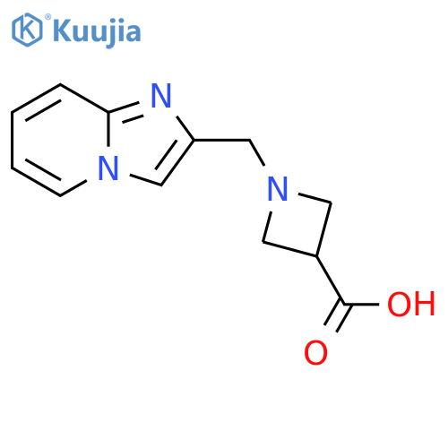 1-({imidazo[1,2-a]pyridin-2-yl}methyl)azetidine-3-carboxylic acid structure