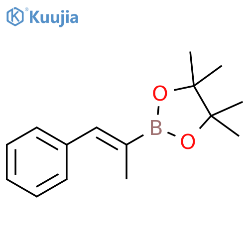 1,3,2-Dioxaborolane,4,4,5,5-tetramethyl-2-[(1Z)-1-methyl-2-phenylethenyl]- structure