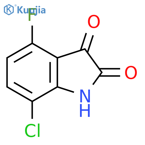 7-Chloro-4-fluoro-1H-indole-2,3-dione structure