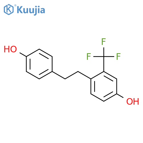 PHENOL, 4-[2-(4-HYDROXYPHENYL)ETHYL]-3-(TRIFLUOROMETHYL)- structure