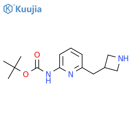Tert-butyl (6-(azetidin-3-ylmethyl)pyridin-2-YL)carbamate structure