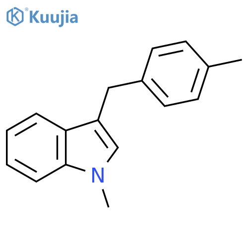 1-Methyl-3-(4-methylbenzyl)-1H-indole structure