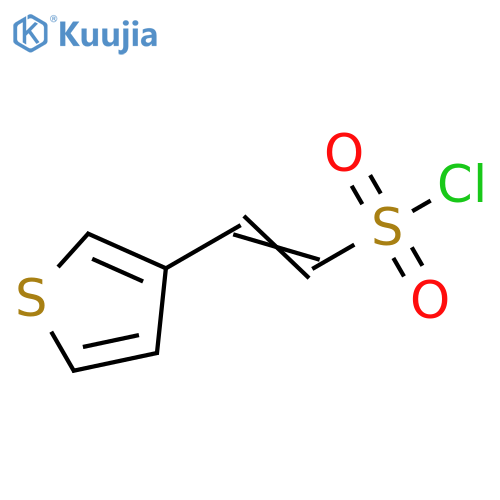 2-(thiophen-3-yl)ethene-1-sulfonyl chloride structure