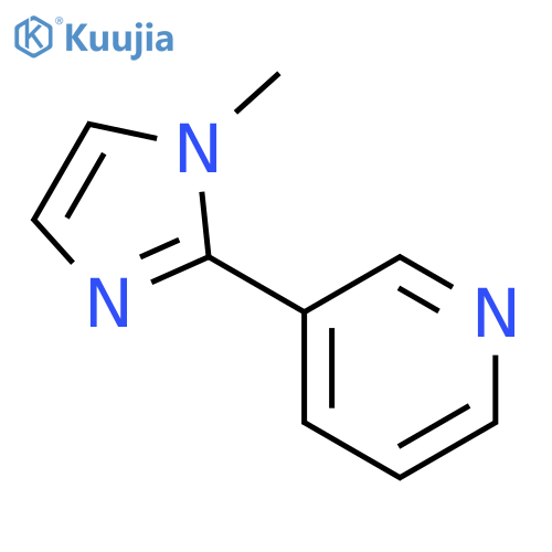 Pyridine, 3-(1-methyl-1H-imidazol-2-yl)- structure