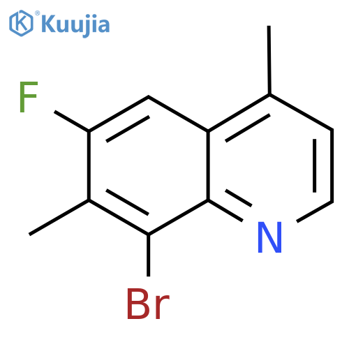 8-Bromo-6-fluoro-4,7-dimethylquinoline structure