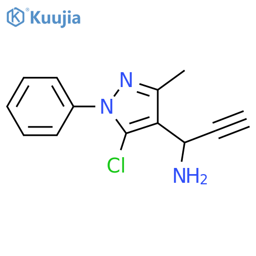 1-(5-Chloro-3-methyl-1-phenyl-1H-pyrazol-4-yl)-prop-2-ynylamine structure