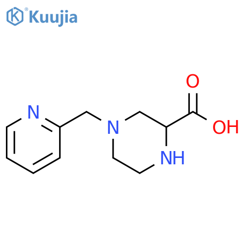 2-Piperazinecarboxylic acid, 4-(2-pyridinylmethyl)- structure