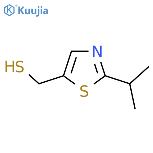2-(propan-2-yl)-1,3-thiazol-5-ylmethanethiol structure
