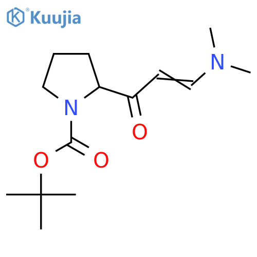 2-(3-Dimethylamino-acryloyl)-pyrrolidine-1-carboxylic acid tert-butyl ester structure