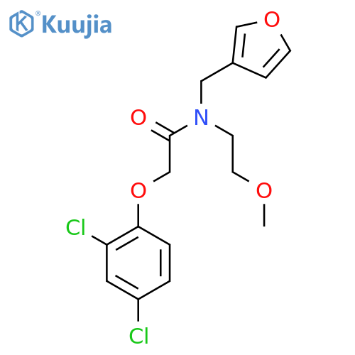 2-(2,4-dichlorophenoxy)-N-(furan-3-yl)methyl-N-(2-methoxyethyl)acetamide structure