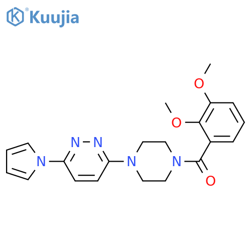 3-[4-(2,3-dimethoxybenzoyl)piperazin-1-yl]-6-(1H-pyrrol-1-yl)pyridazine structure