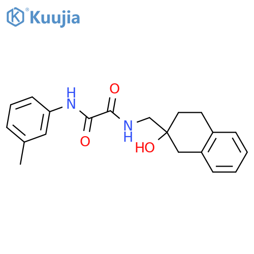 N-(2-hydroxy-1,2,3,4-tetrahydronaphthalen-2-yl)methyl-N'-(3-methylphenyl)ethanediamide structure