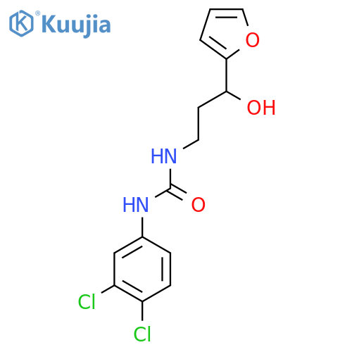 1-(3,4-dichlorophenyl)-3-3-(furan-2-yl)-3-hydroxypropylurea structure