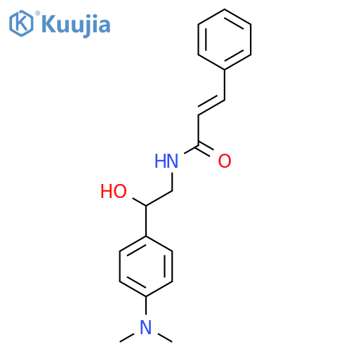 (2E)-N-{2-4-(dimethylamino)phenyl-2-hydroxyethyl}-3-phenylprop-2-enamide structure
