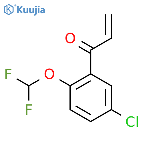 1-5-chloro-2-(difluoromethoxy)phenylprop-2-en-1-one structure