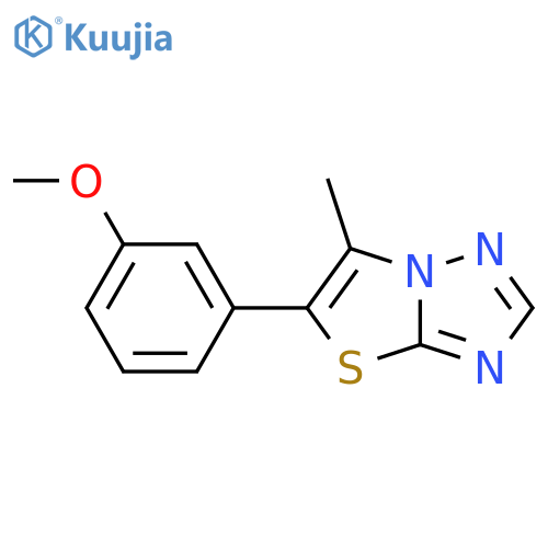 5-(3-Methoxyphenyl)-6-methylthiazolo[3,2-B][1,2,4]triazole structure