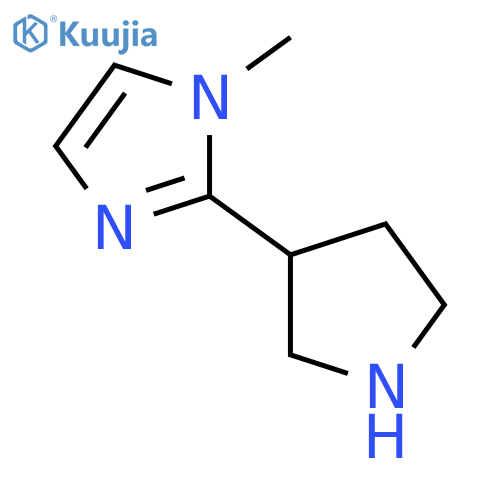 1-methyl-2-(pyrrolidin-3-yl)-1H-imidazole structure