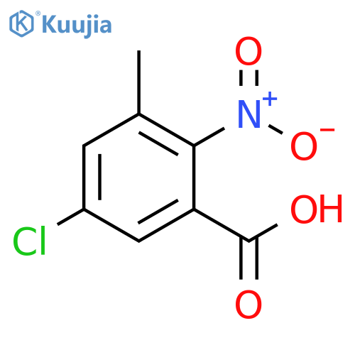5-chloro-3-methyl-2-nitrobenzoic acid structure