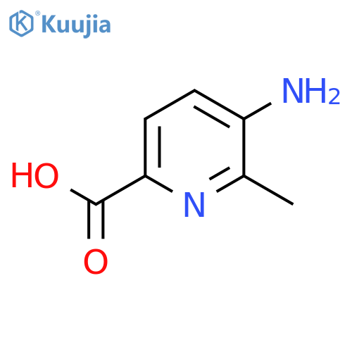 5-amino-6-methylpyridine-2-carboxylic acid structure