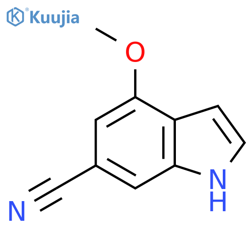 4-Methoxy-1H-indole-6-carbonitrile structure