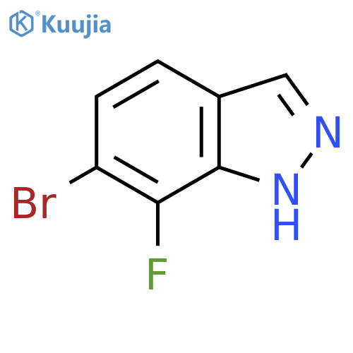6-Bromo-7-fluoro-1H-indazole structure