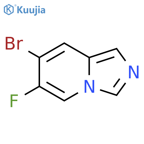 Imidazo[1,5-a]pyridine, 7-bromo-6-fluoro- structure