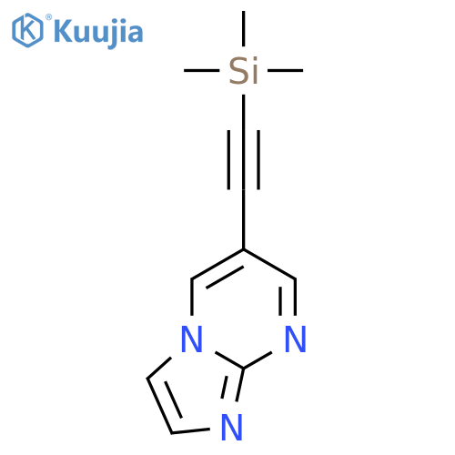 6-[2-(trimethylsilyl)ethynyl]-Imidazo[1,2-a]pyrimidine structure