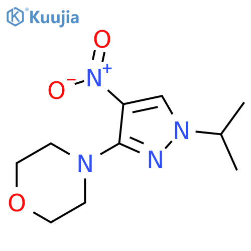 4-(1-Isopropyl-4-nitro-1H-pyrazol-3-yl)-morpholine structure