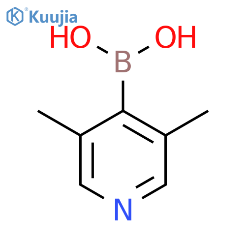 (3,5-Dimethylpyridin-4-YL)boronic acid structure