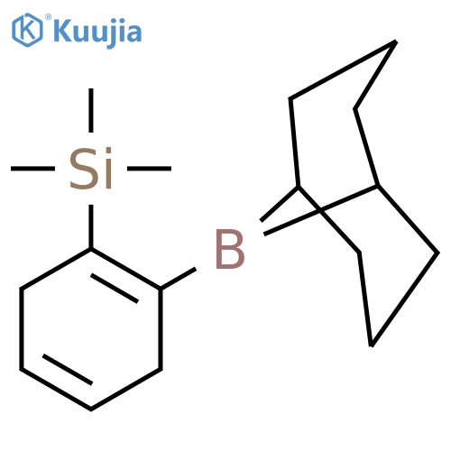 9-Borabicyclo[3.3.1]nonane, 9-[2-(trimethylsilyl)-1,4-cyclohexadien-1-yl]- structure