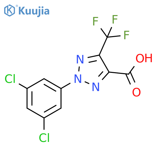 2-(3,5-Dichloro-phenyl)-5-trifluoromethyl-2H-[1,2,3]triazole-4-carboxylic acid structure
