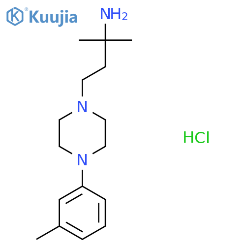 2-methyl-4-[4-(m-tolyl)piperazin-1-yl]butan-2-amine;hydrochloride structure