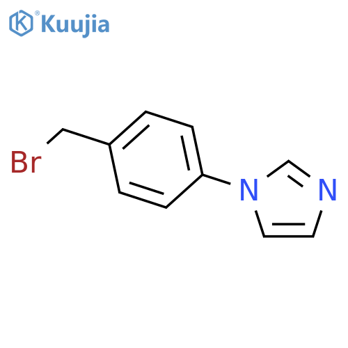 1-(4-(Bromomethyl)phenyl)-1H-imidazole structure