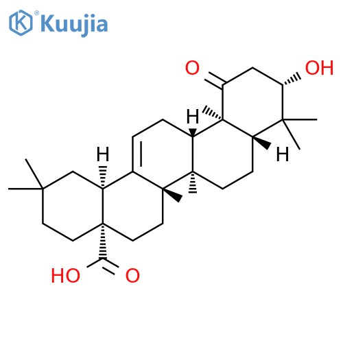 Olean-12-en-28-oicacid, 3-hydroxy-1-oxo-, (3b)- structure