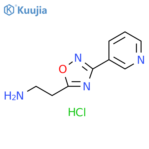 2-[3-(pyridin-3-yl)-1,2,4-oxadiazol-5-yl]ethan-1-amine dihydrochloride structure