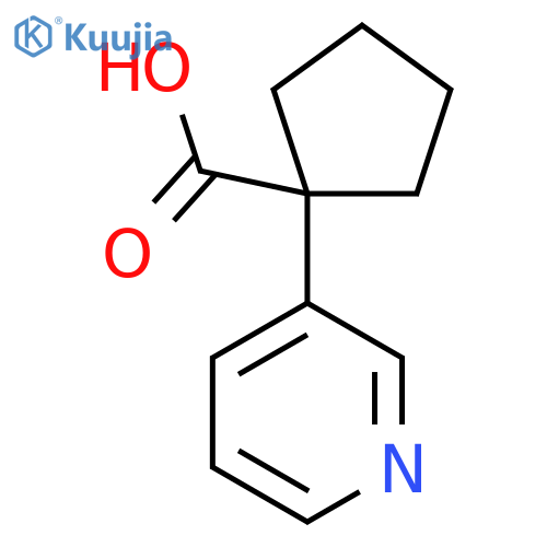 1-(pyridin-3-yl)cyclopentane-1-carboxylic acid structure