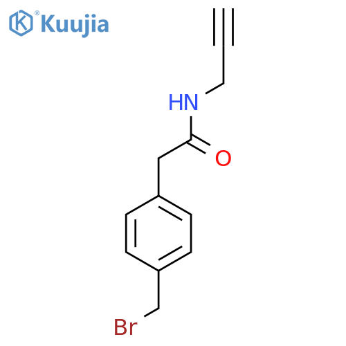 Benzeneacetamide, 4-(bromomethyl)-N-2-propyn-1-yl- structure