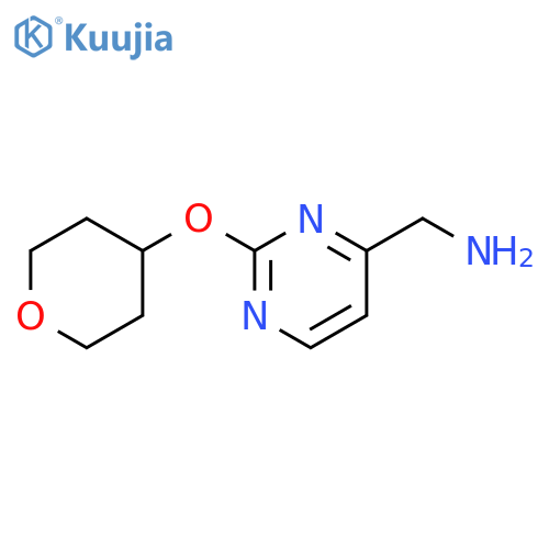 [2-(Oxan-4-yloxy)pyrimidin-4-yl]methanamine structure
