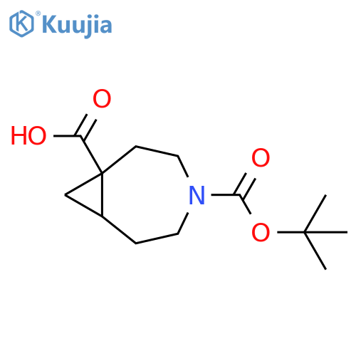 4-(tert-butoxy)carbonyl-4-azabicyclo5.1.0octane-1-carboxylic acid structure