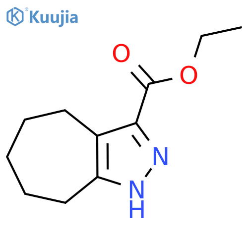 Ethyl 2,4,5,6,7,8-hexahydrocyclohepta[c]pyrazole-3-carboxylate structure