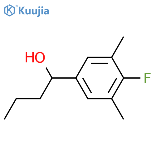 1-(4-fluoro-3,5-dimethylphenyl)butan-1-ol structure