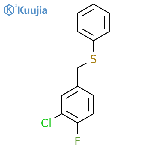 (3-Chloro-4-fluorobenzyl)(phenyl)sulfane structure
