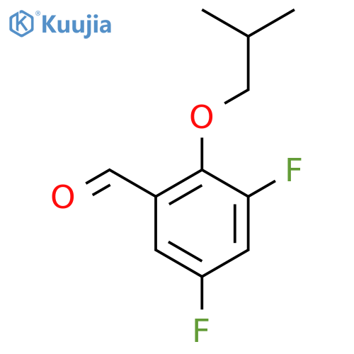 3,5-difluoro-2-(2-methylpropoxy)benzaldehyde structure