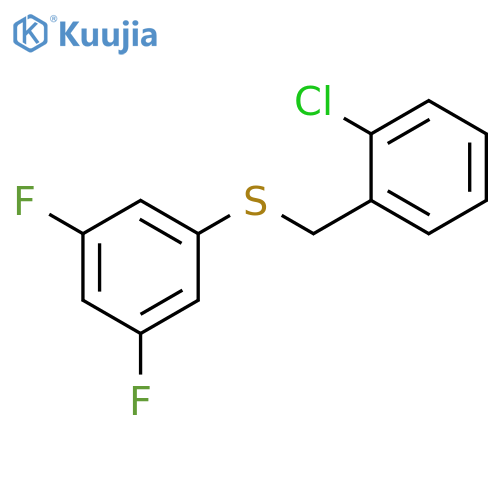 (2-Chlorobenzyl)(3,5-difluorophenyl)sulfane structure