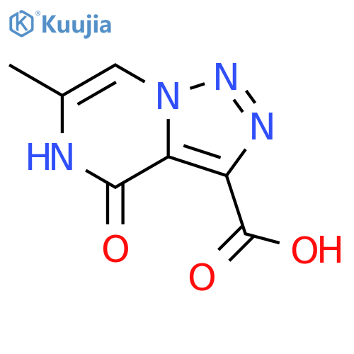 6-Methyl-4-oxo-4,5-dihydro[1,2,3]triazolo[1,5-a]pyrazine-3-carboxylic acid structure